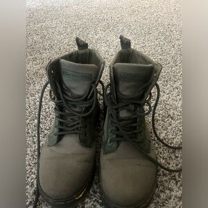 Dr. Martens Green Combat Boots